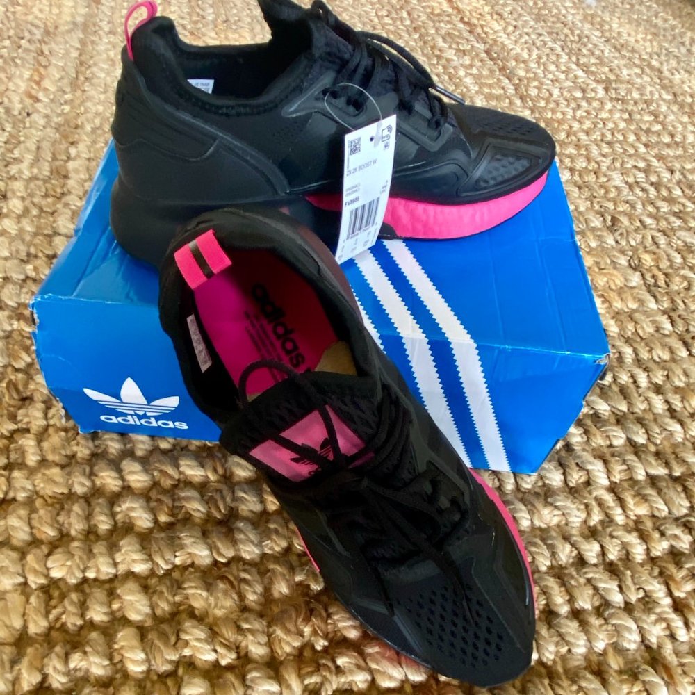 NEW Adidas ZX 2K Boost | Black + Pink